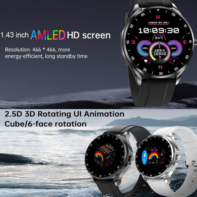 X20 1.43 inch IP67 Waterproof 2 in 1 Bluetooth Earphone Smart Watch(White) - Smart Wristbands by PMC TechLife | Online Shopping South Africa | PMC TechLife | Buy Now Pay Later Mobicred