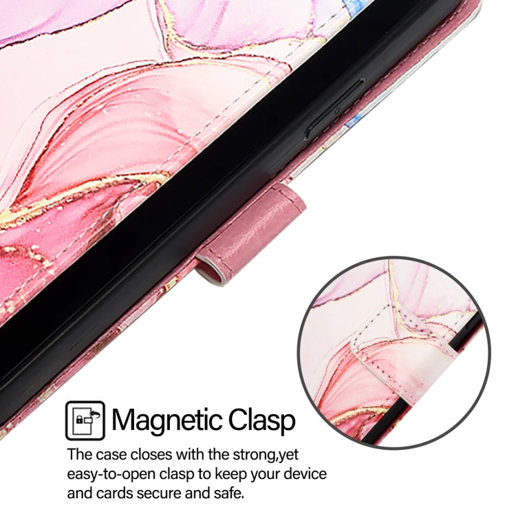 For Doogee N55 Plus PT003 Marble Pattern Flip Leather Phone Case(Rose Gold) - More Brand by PMC TechLife | Online Shopping South Africa | PMC TechLife | Buy Now Pay Later Mobicred