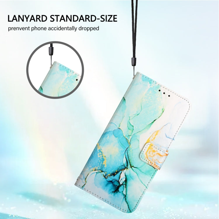For Doogee N55 Plus PT003 Marble Pattern Flip Leather Phone Case(Green) - More Brand by PMC TechLife | Online Shopping South Africa | PMC TechLife | Buy Now Pay Later Mobicred