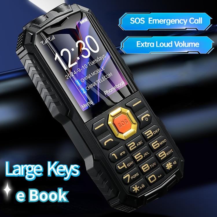 Q7+ 4G Elder Keypad Rugged Phone, 1.77 inch, 16800mAh, 21 Keys,  SOS, FM, Network: 4G, Dual SIM(Black) - free shipping - PMC Jewellery - Order now!