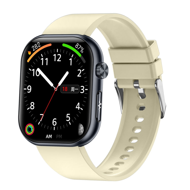 ET587 1.95 inch AMOLED Screen Smart Watch, ECG Electrocardiogram/Blood Sugar Monitoring(Yellow) - Smart Watches by PMC TechLife | Online Shopping South Africa | PMC TechLife | Buy Now Pay Later Mobicred