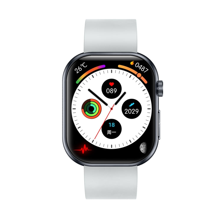 ET587 1.95 inch AMOLED Screen Smart Watch, ECG Electrocardiogram/Blood Sugar Monitoring(Grey) - Smart Watches by PMC TechLife | Online Shopping South Africa | PMC TechLife | Buy Now Pay Later Mobicred