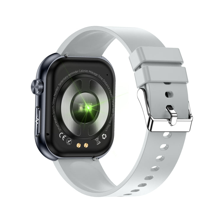 ET587 1.95 inch AMOLED Screen Smart Watch, ECG Electrocardiogram/Blood Sugar Monitoring(Grey) - Smart Watches by PMC TechLife | Online Shopping South Africa | PMC TechLife | Buy Now Pay Later Mobicred