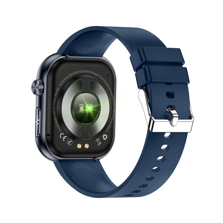 ET587 1.95 inch AMOLED Screen Smart Watch, ECG Electrocardiogram/Blood Sugar Monitoring(Blue) - Smart Watches by PMC TechLife | Online Shopping South Africa | PMC TechLife | Buy Now Pay Later Mobicred