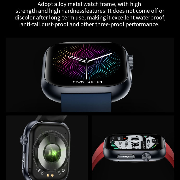 ET587 1.95 inch AMOLED Screen Smart Watch, ECG Electrocardiogram/Blood Sugar Monitoring(Yellow) - Smart Watches by PMC TechLife | Online Shopping South Africa | PMC TechLife | Buy Now Pay Later Mobicred