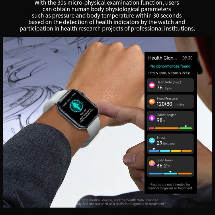 ET587 1.95 inch AMOLED Screen Smart Watch, ECG Electrocardiogram/Blood Sugar Monitoring(Yellow) - Smart Watches by PMC TechLife | Online Shopping South Africa | PMC TechLife | Buy Now Pay Later Mobicred