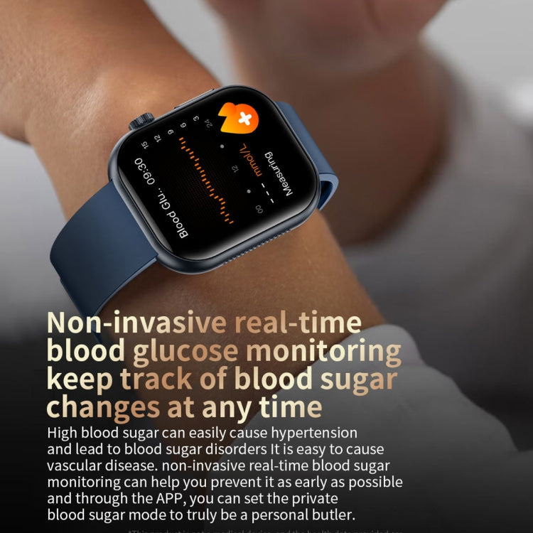 ET587 1.95 inch AMOLED Screen Smart Watch, ECG Electrocardiogram/Blood Sugar Monitoring(Yellow) - Smart Watches by PMC TechLife | Online Shopping South Africa | PMC TechLife | Buy Now Pay Later Mobicred