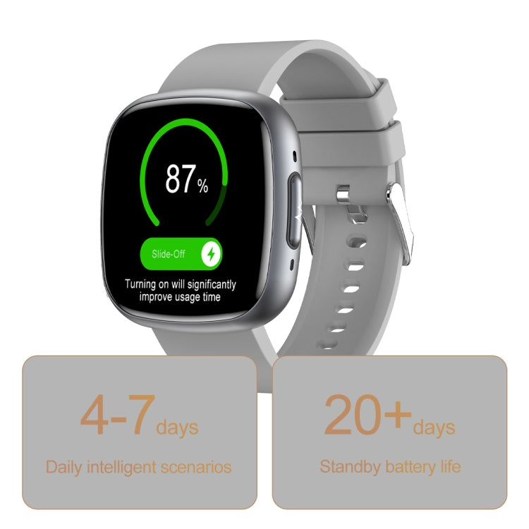 ET593 1.75 inch IPS Square Screen Smart Watch, ECG Electrocardiogram / Blood Sugar Monitoring(Black) - Smart Watches by PMC TechLife | Online Shopping South Africa | PMC TechLife | Buy Now Pay Later Mobicred