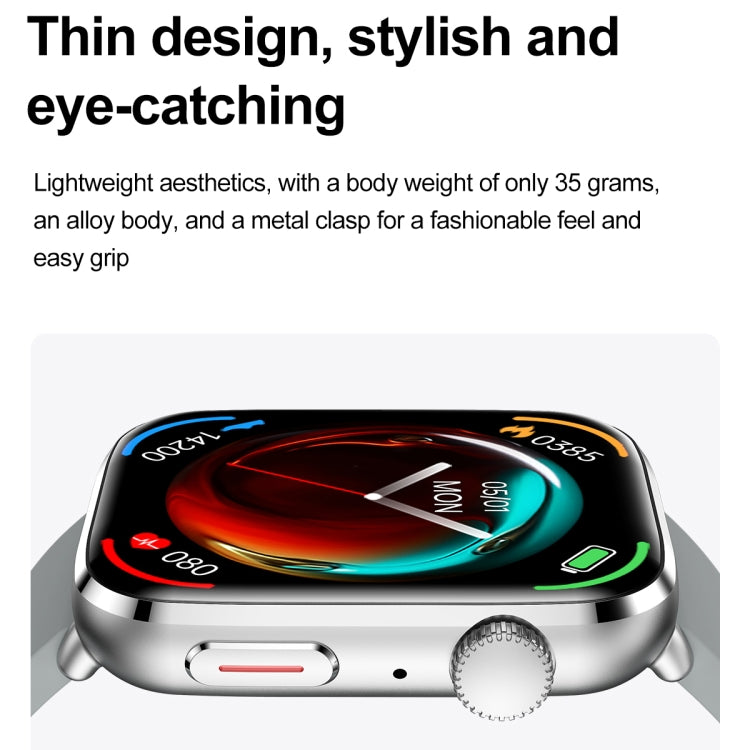 T92 1.81 inch IPS Square Screen Smart Watch, Heart Rate / Blood Oxygen / Blood Pressure(Grey) - free shipping - PMC TechLife - Order now!