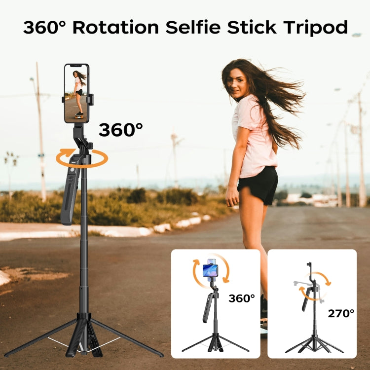 FUNSNAP A6 360 Degree Al Gimbal Selfie Stick Smart Face Tracking Integrated Tripod(Black) - Selfie Sticks by FUNSNAP | Online Shopping South Africa | PMC TechLife | Buy Now Pay Later Mobicred