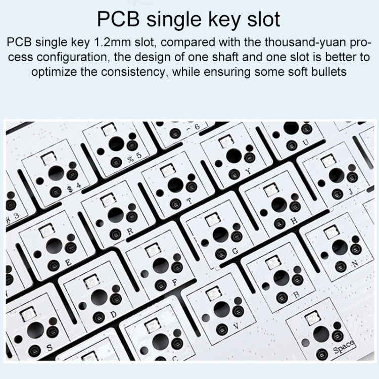 AULA F99 99 Keys Wired/2.4G/Bluetooth Three Model Customized RGB Mechanical Keyboard(Black White Blue) - free shipping - PMC TechLife - Order now!