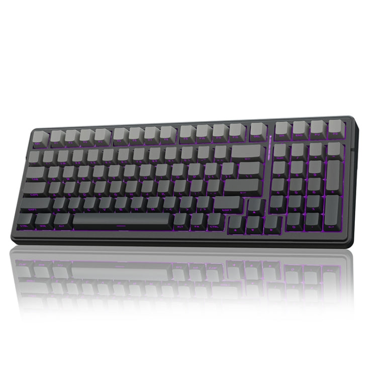 AULA F99 Pro 99 Keys Wired/2.4G/Bluetooth Three Model Customized RGB Mechanical Keyboard(Gradient Grey Side Carving) - Wireless Keyboard by AULA | Online Shopping South Africa | PMC TechLife | Buy Now Pay Later Mobicred