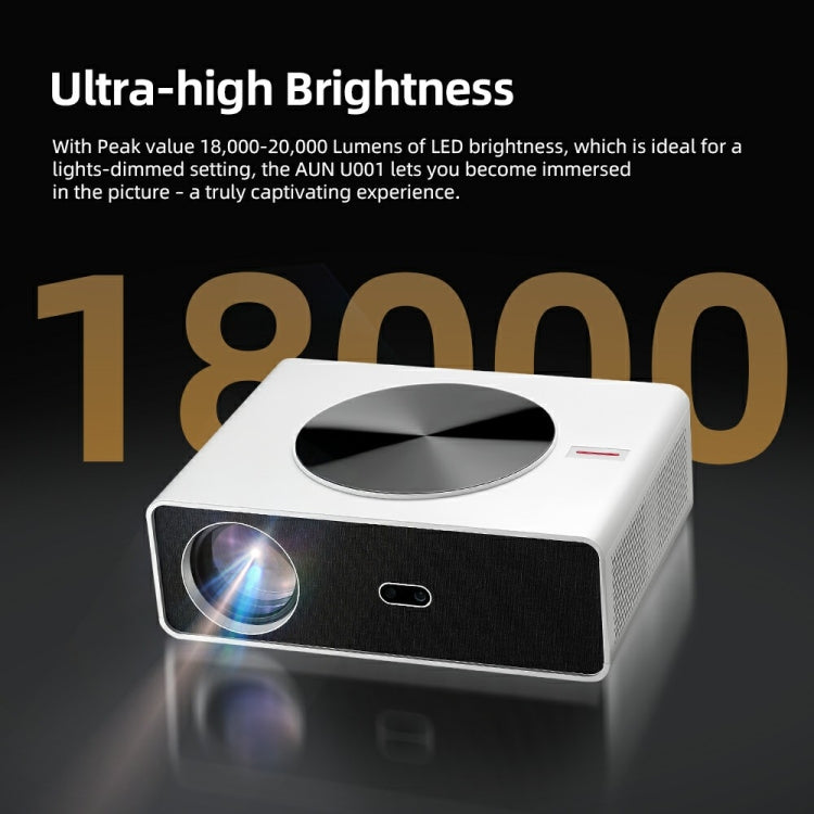 AUN AKEY7 MAX 1920x1080P HD Android LCD Projector AU Plug(White) - LED Projector by AUN | Online Shopping South Africa | PMc TechLife | Buy Now Pay Later Mobicred