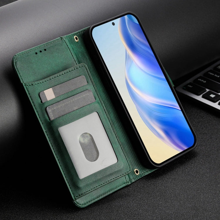 For Doogee N55 Plus Multi-Card Slots Zipper Wallet Leather Phone Case(Green) - Doogee Cases by PMC TechLife | Online Shopping South Africa | PMC TechLife | Buy Now Pay Later Mobicred