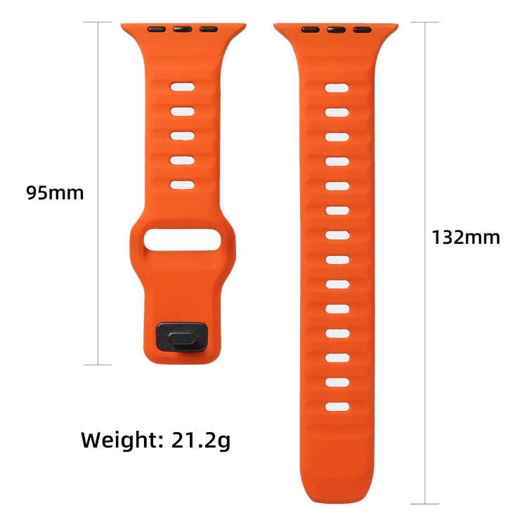 For Apple Watch 46mm / 49mm / 45mm / 44mm Horizontal Stripes Two-Color Silicone Watch Band(Black Grey) - Watch Bands by PMc TechLife | Online Shopping South Africa | PMc TechLife | Buy Now Pay Later Mobicred