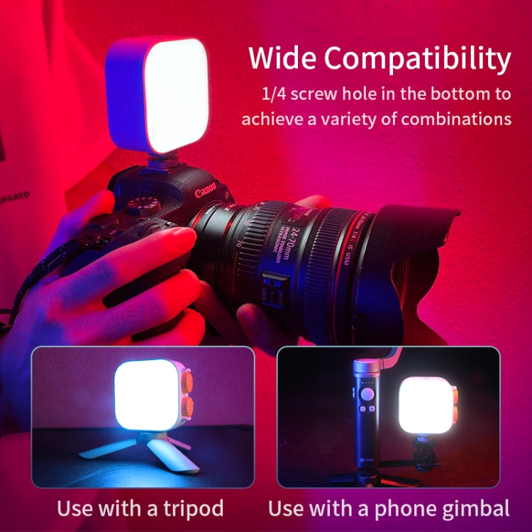 FUNSNAP Pocket Full Color RGB Video Shot Fill Light(White) - Selfie Light by FUNSNAP | Online Shopping South Africa | PMC TechLife | Buy Now Pay Later Mobicred