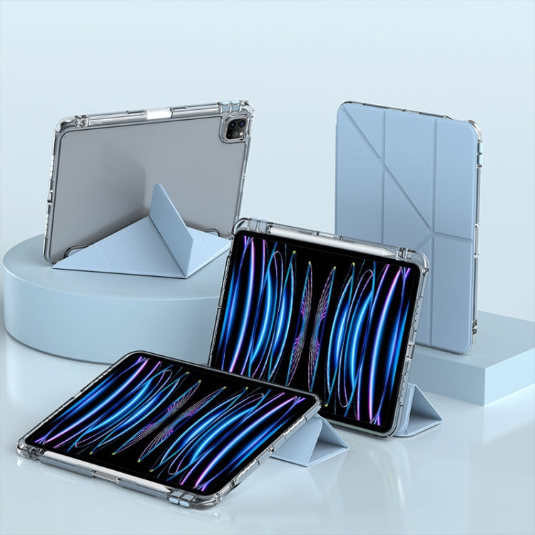 For iPad Air 13 2024 / 2025 mutural Y-Shape Deformation Leather Tablet Case(Ice Blue) - free shipping - PMc TechLife - Order now!