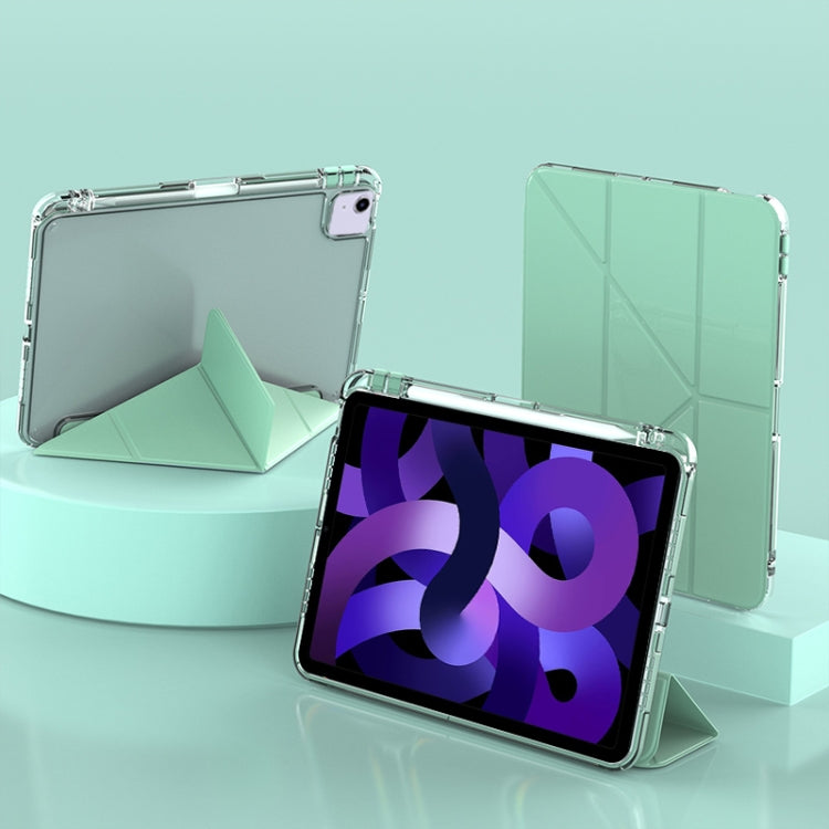 For iPad Air 11 2025 / 2024 mutural Y-Shape Deformation Leather Tablet Case(Green) - free shipping - PMc TechLife - Order now!