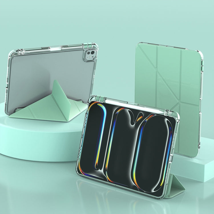 For iPad Pro 11 2024 mutural Y-Shape Deformation Leather Tablet Case(Green) - free shipping - PMc TechLife - Order now!