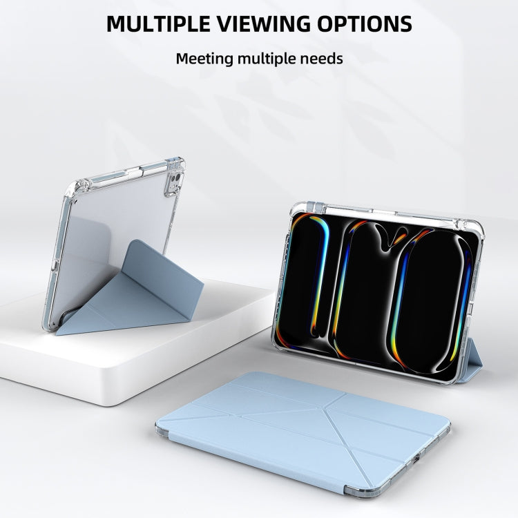 For iPad Pro 11 2024 mutural Y-Shape Deformation Leather Tablet Case(Grey) - free shipping - PMc TechLife - Order now!