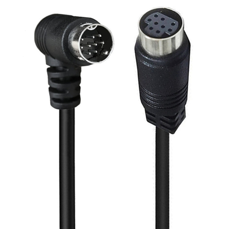 Curved mini DIN 9 Pin Male to Female TV Box Adapter Cable, Length:3m(Black) - Others by PMC TechLife | Online Shopping South Africa | PMC TechLife | Buy Now Pay Later Mobicred