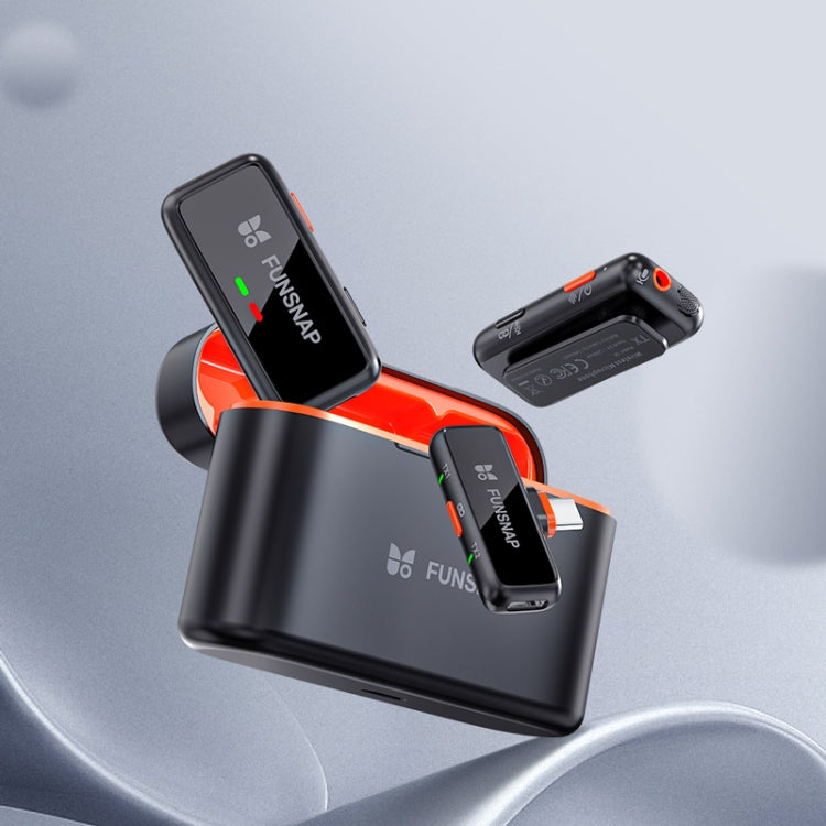 FUNSNAP S6 Lavalier Wireless Microphone, 8 Pin RX + 1 TX - Microphone by FUNSNAP | Online Shopping South Africa | PMC TechLife | Buy Now Pay Later Mobicred