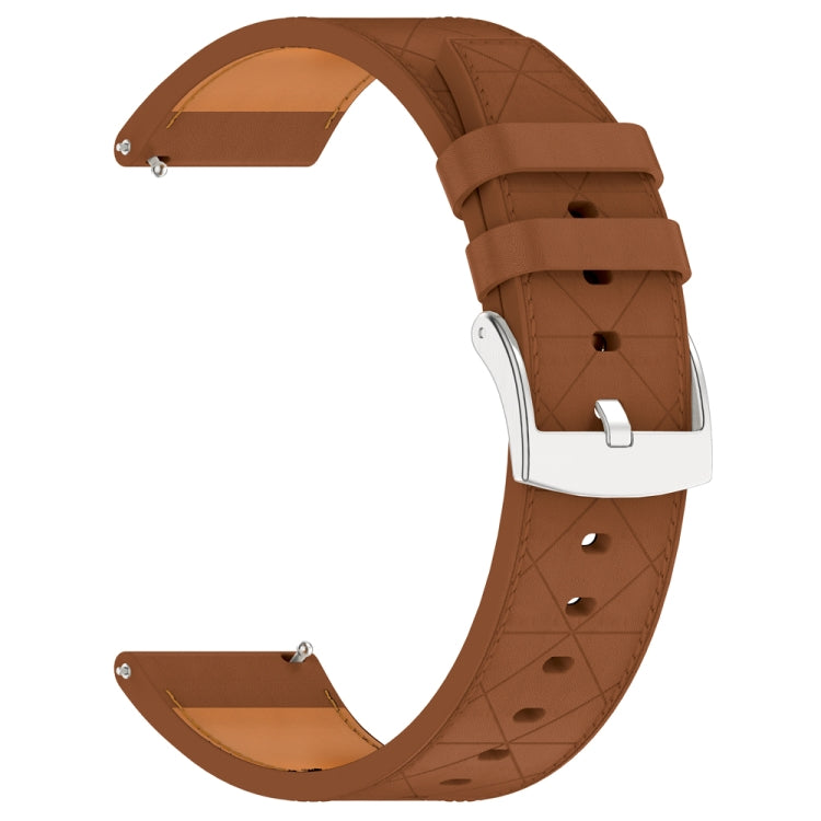 For Huawei Watch GT 5 / GT 5 Pro 46mm Square 22mm Leather Watch Band(Brown) - free shipping - PMc TechLife - Order now!