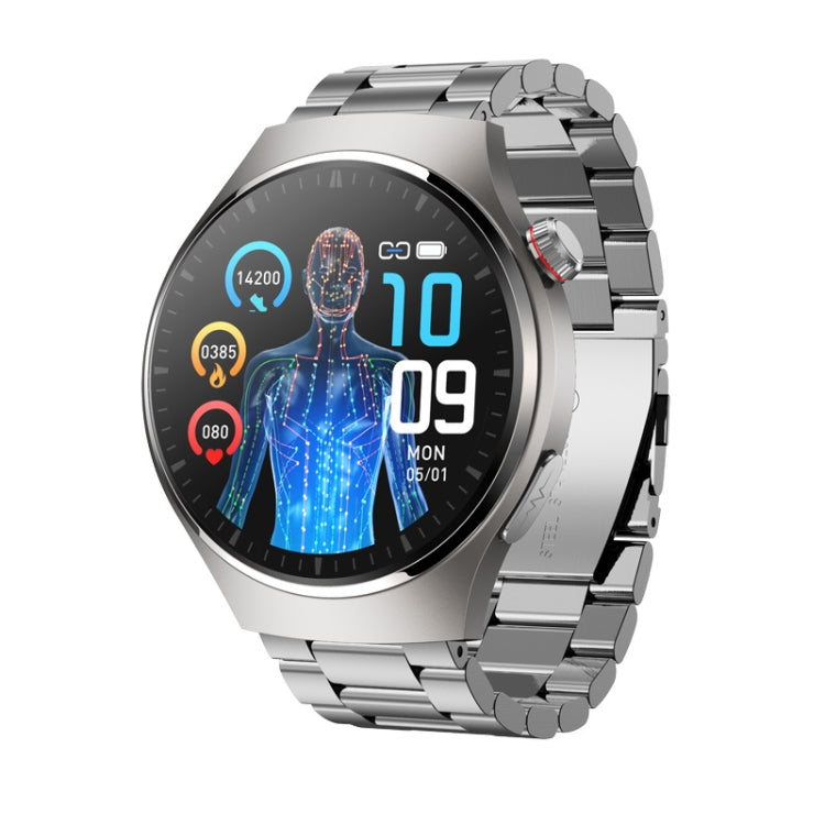 MT200 1.43 inch AMOLED IP67 Steel Band Smart Call Watch, Support ECG(Silver) - Smart Watches by PMC TechLife | Online Shopping South Africa | PMC TechLife | Buy Now Pay Later Mobicred