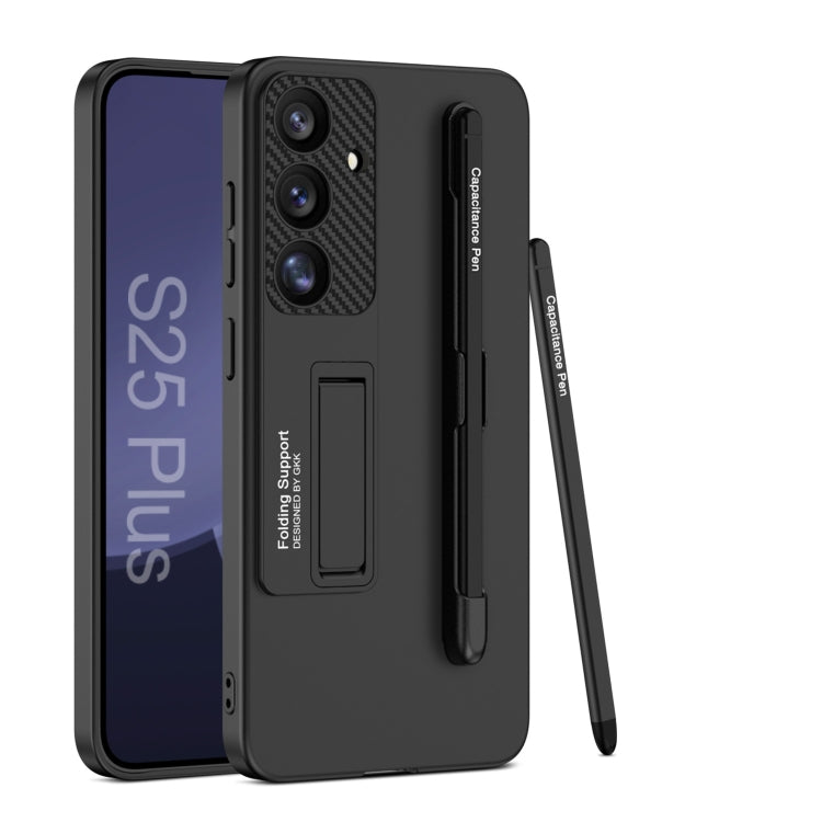 For Samsung Galaxy S25 5G GKK Ultra-thin Holder Phone Case with Pen Slots & Stylus Pen(Black) - free shipping - PMC Jewellery - Order now!