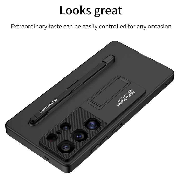 For Samsung Galaxy S25 5G GKK Ultra-thin Holder Phone Case with Pen Slots & Stylus Pen(Titanium Gray) - free shipping - PMC Jewellery - Order now!