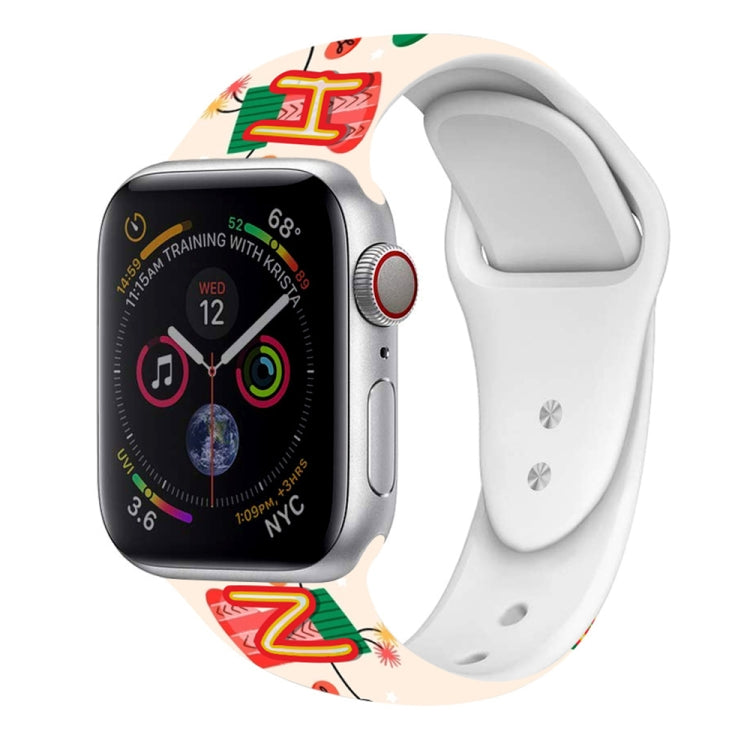 For Apple Watch 42mm / 41mm / 40mm / 38mm Christmas Pattern Silicone Watch Band(Christmas Socks) - free shipping - PMc TechLife - Order now!