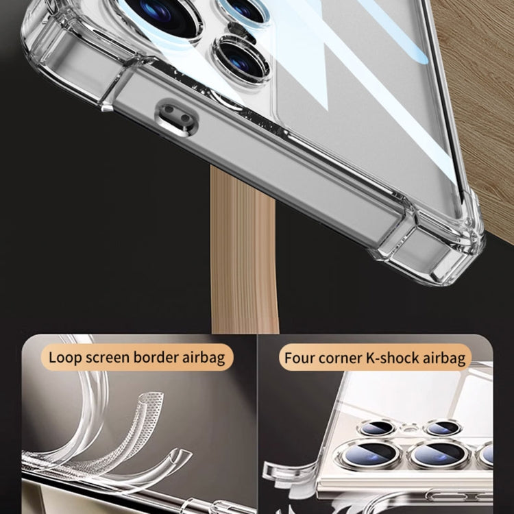 For Samsung Galaxy S25 Ultra 5G GKK Airbag Shockproof Full Coverage Phone Case(Transparent Green) - Galaxy S25 Ultra 5G Cases by GKK | Online Shopping South Africa | PMC Jewellery | Buy Now Pay Later Mobicred