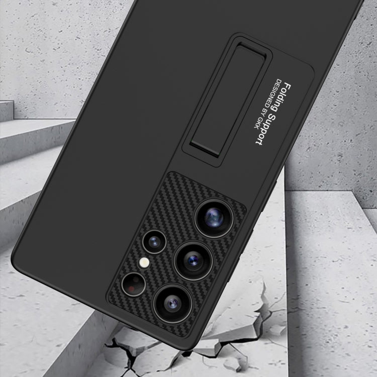 For Samsung Galaxy S25 Ultra 5G GKK Ultra-thin Shockproof Phone Case with Holder / Pen(Forest Green) - free shipping - PMC Jewellery - Order now!