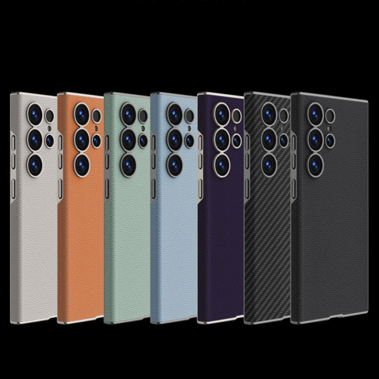 For Samsung Galaxy S25 Ultra 5G GKK Skin-feeling Leather Curved Phone Case(Purple) - free shipping - PMC Jewellery - Order now!