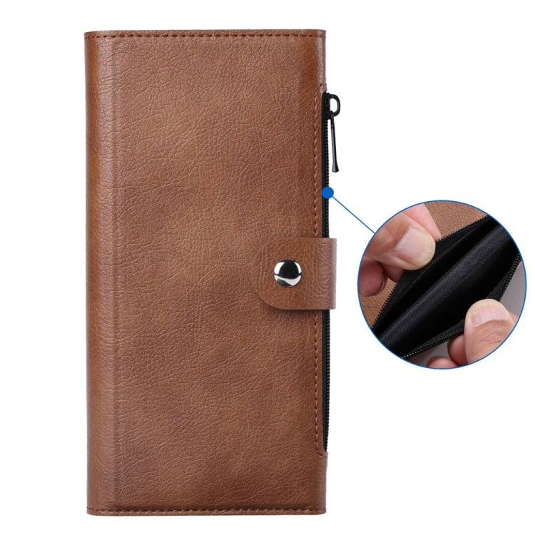 For iPhone 16 ViLi GVS-C Series MagSafe Magnetic RFID Leather Flip Phone Case(Brown) - free shipping - PMC Jewellery - Order now!