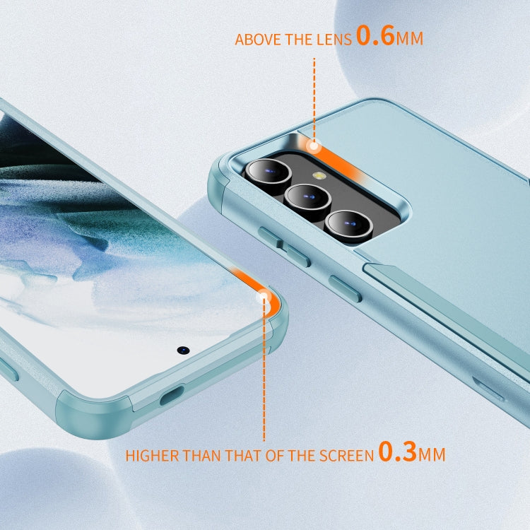 For Samsung Galaxy S25 5G TPU + PC Shockproof Protective Phone Case(Grey Green) - Galaxy S25 5G Cases by PMC Jewellery | Online Shopping South Africa | PMC Jewellery | Buy Now Pay Later Mobicred