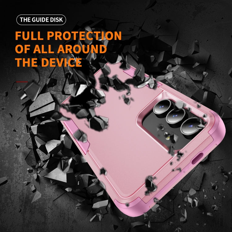 For Samsung Galaxy S25+ 5G TPU + PC Shockproof Protective Phone Case(Pink) - Galaxy S25+ 5G Cases by PMC Jewellery | Online Shopping South Africa | PMC Jewellery | Buy Now Pay Later Mobicred
