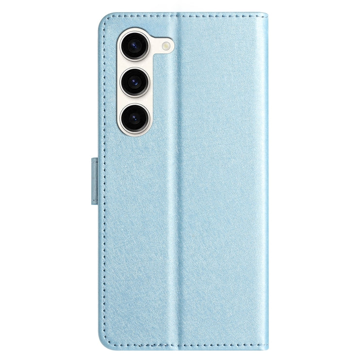For Samsung Galaxy S25 5G Silk Texture Horizontal Flip Leather Phone Case(Light Blue) - Galaxy S25 5G Cases by PMC Jewellery | Online Shopping South Africa | PMC Jewellery | Buy Now Pay Later Mobicred