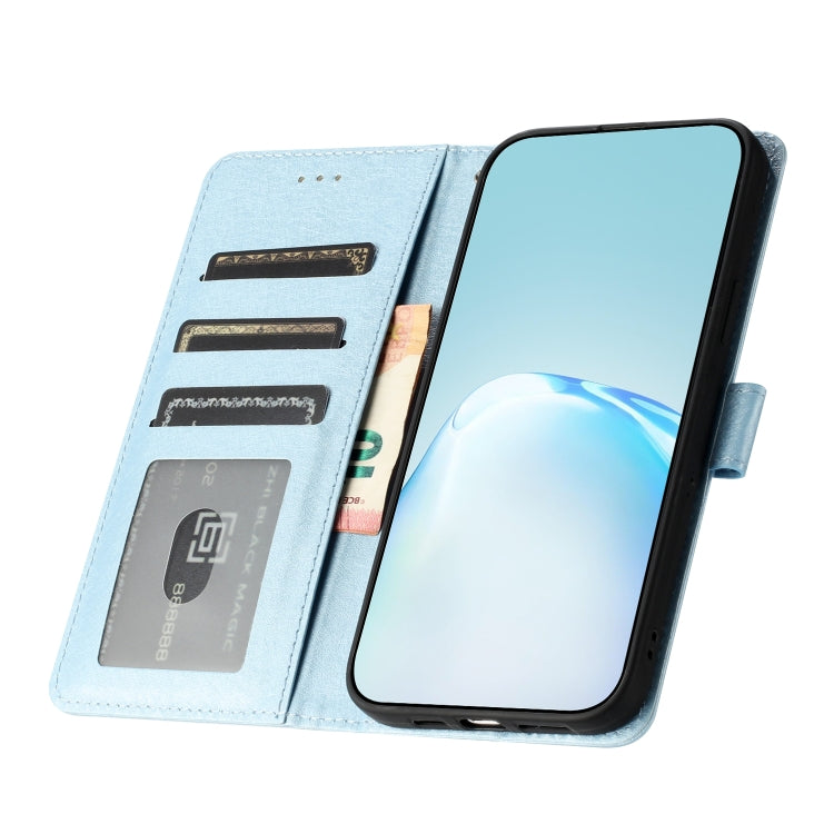 For Samsung Galaxy S25 5G Silk Texture Horizontal Flip Leather Phone Case(Light Blue) - Galaxy S25 5G Cases by PMC Jewellery | Online Shopping South Africa | PMC Jewellery | Buy Now Pay Later Mobicred