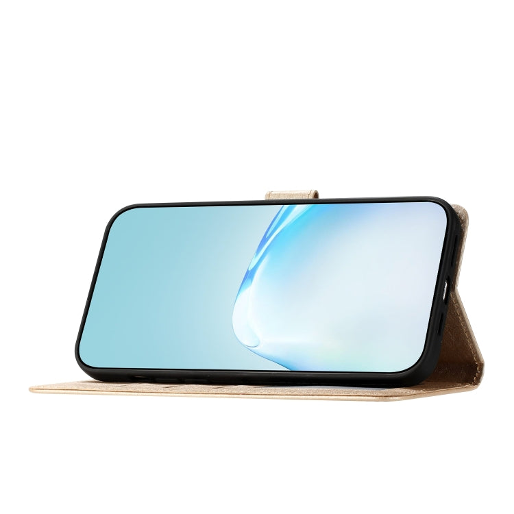 For Samsung Galaxy S25 5G Silk Texture Horizontal Flip Leather Phone Case(Gold) - Galaxy S25 5G Cases by PMC Jewellery | Online Shopping South Africa | PMC Jewellery | Buy Now Pay Later Mobicred