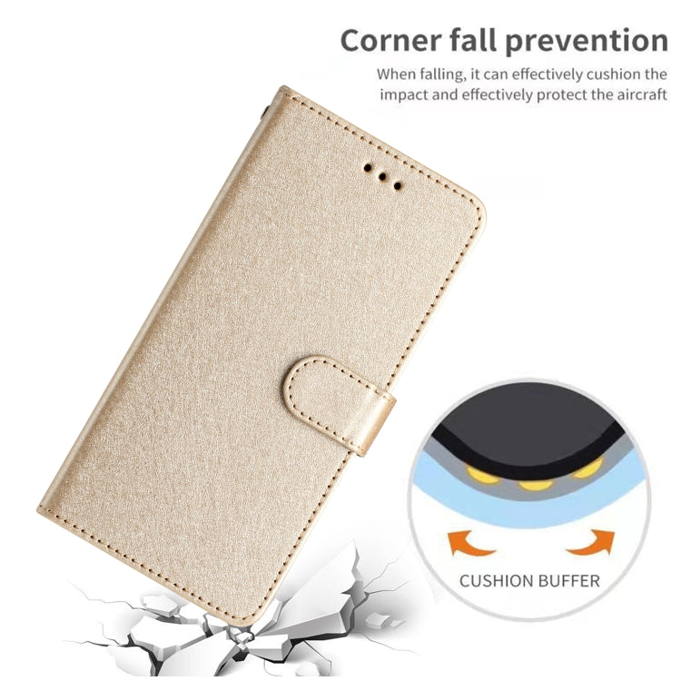 For Samsung Galaxy S25 Ultra 5G Silk Texture Horizontal Flip Leather Phone Case(Gold) - Galaxy S25 Ultra 5G Cases by PMC Jewellery | Online Shopping South Africa | PMC Jewellery | Buy Now Pay Later Mobicred