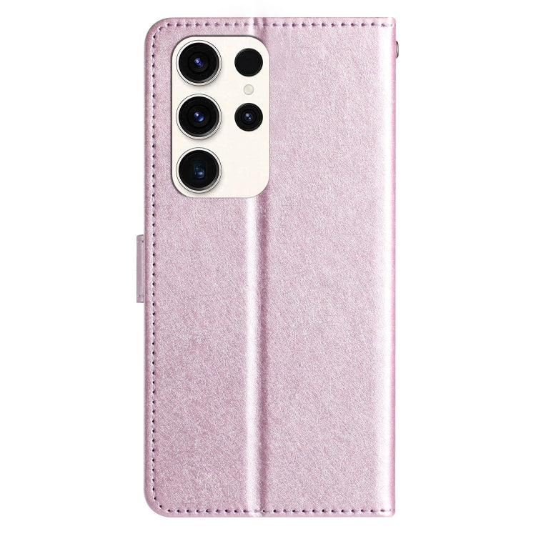 For Samsung Galaxy S25 Ultra 5G Silk Texture Horizontal Flip Leather Phone Case(Rose Pink) - Galaxy S25 Ultra 5G Cases by PMC Jewellery | Online Shopping South Africa | PMC Jewellery | Buy Now Pay Later Mobicred