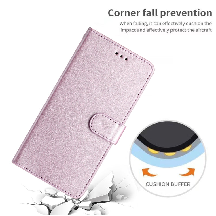 For Samsung Galaxy S25 Ultra 5G Silk Texture Horizontal Flip Leather Phone Case(Rose Pink) - Galaxy S25 Ultra 5G Cases by PMC Jewellery | Online Shopping South Africa | PMC Jewellery | Buy Now Pay Later Mobicred