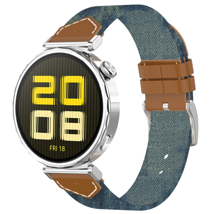 For Huawei Watch GT 5 41mm / GT 5 Pro 42mm Stitched Nylon Denim Watch Band(Denim Blue) - free shipping - PMc TechLife - Order now!