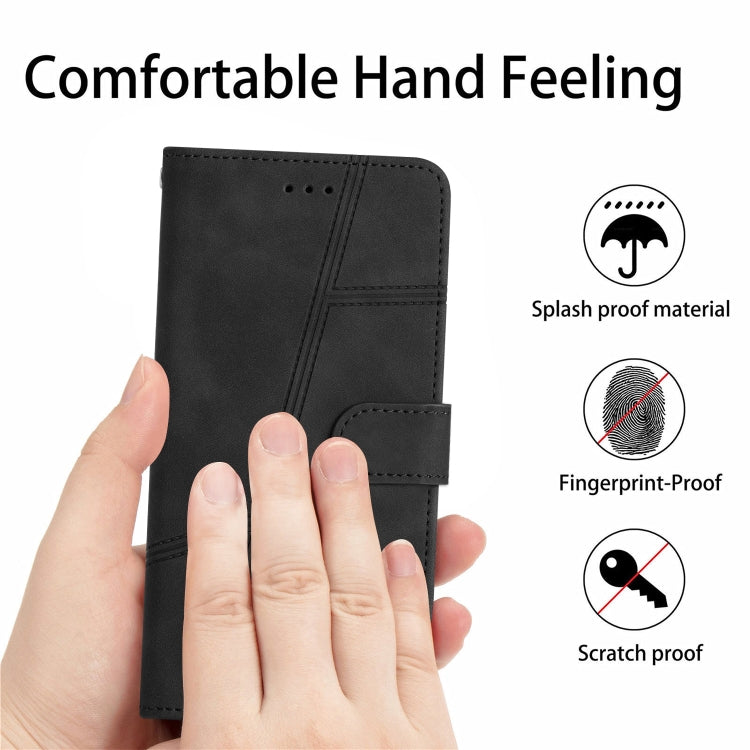 For Samsung Galaxy S25+ 5G Skin-feel Stitching Leather Phone Case(Black) - Galaxy S25+ 5G Cases by PMC Jewellery | Online Shopping South Africa | PMC Jewellery | Buy Now Pay Later Mobicred