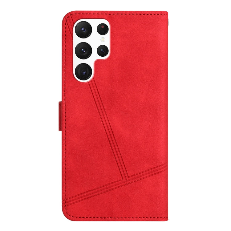 For Samsung Galaxy S25 Ultra 5G Skin-feel Stitching Leather Phone Case(Red) - Galaxy S25 Ultra 5G Cases by PMC Jewellery | Online Shopping South Africa | PMC Jewellery | Buy Now Pay Later Mobicred
