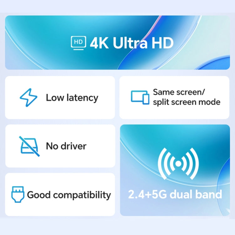 G127 4K 30Hz HD Wireless Display Dongle Adapter Same Screen Device(Black) - Wireless Display Dongle by PMC TechLife | Online Shopping South Africa | PMC TechLife | Buy Now Pay Later Mobicred