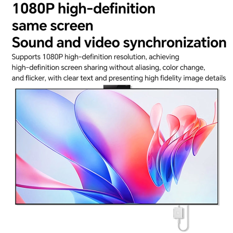 G128 1080P 60Hz Wireless HD Screen Projector Transmitter and Receiver Kit(White) - Wireless Display Dongle by PMC TechLife | Online Shopping South Africa | PMC TechLife | Buy Now Pay Later Mobicred