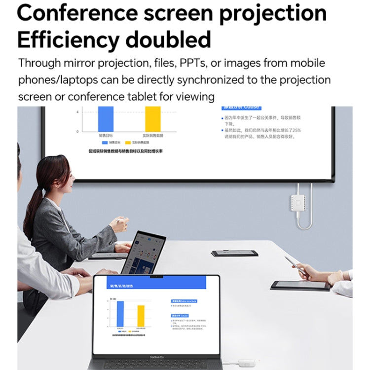 G128 1080P 60Hz Wireless HD Screen Projector Transmitter and Receiver Kit(White) - Wireless Display Dongle by PMC TechLife | Online Shopping South Africa | PMC TechLife | Buy Now Pay Later Mobicred