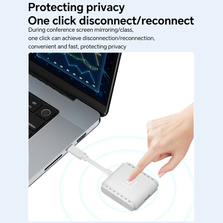 G128 1080P 60Hz Wireless HD Screen Projector Transmitter and Receiver Kit(White) - Wireless Display Dongle by PMC TechLife | Online Shopping South Africa | PMC TechLife | Buy Now Pay Later Mobicred